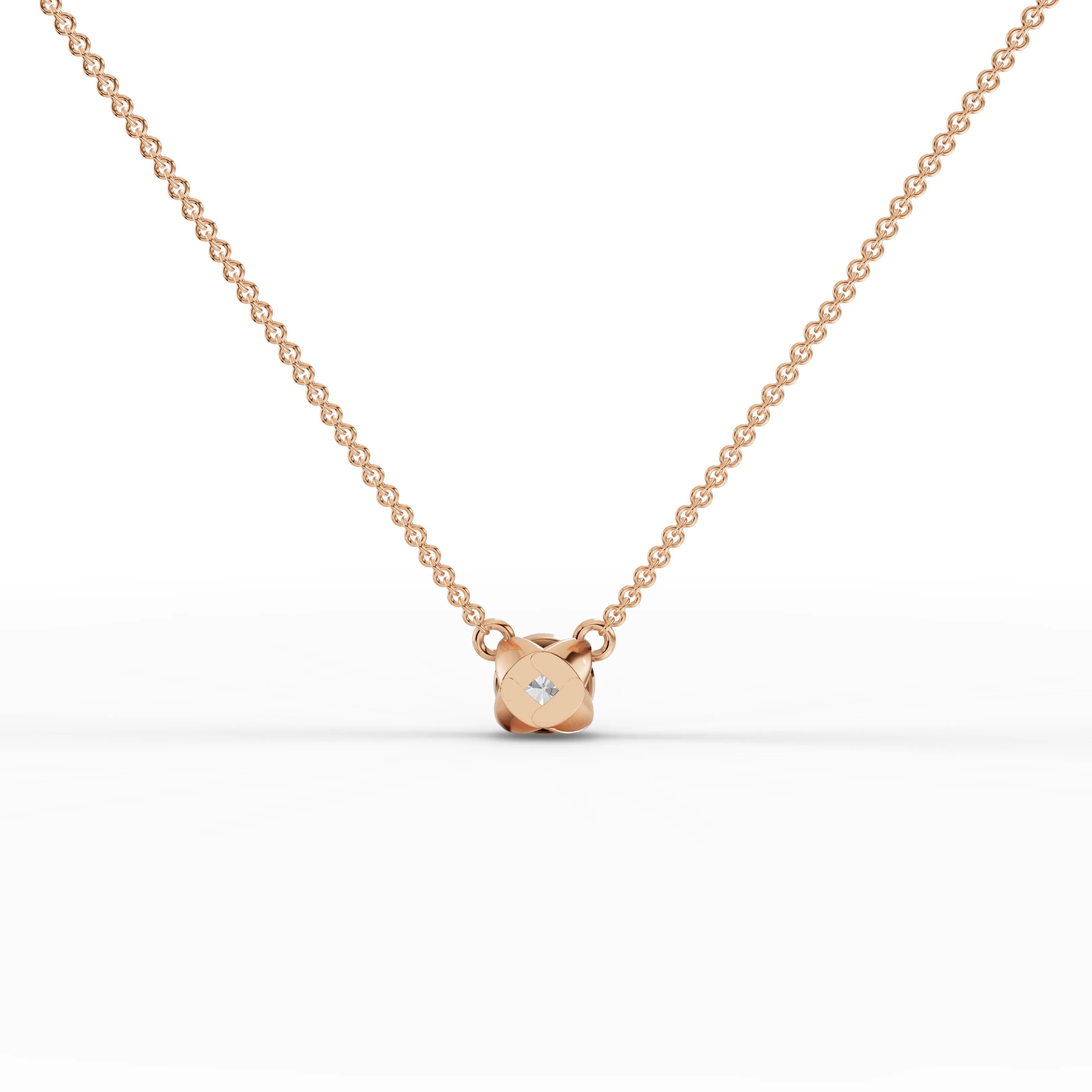 1CT Round Lab Diamond Solitaire Pendant - Buvea Jewels