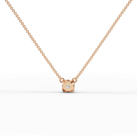 1CT Round Lab Diamond Solitaire Pendant - Buvea Jewels