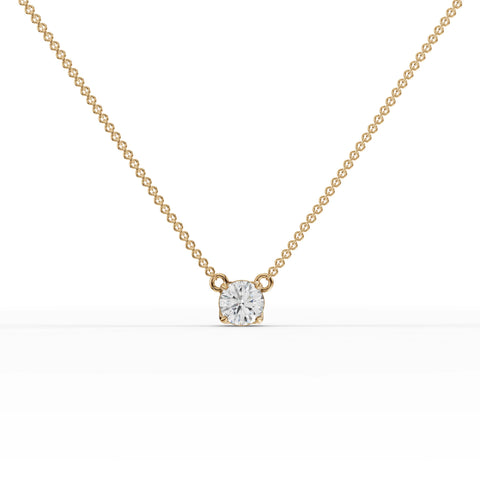 1CT Round Lab Diamond Solitaire Pendant - Buvea Jewels