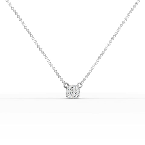 1CT Round Lab Diamond Solitaire Pendant - Buvea Jewels