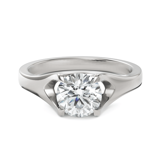 1CT Round Lab Diamond Solitaire Ring - Buvea Jewels