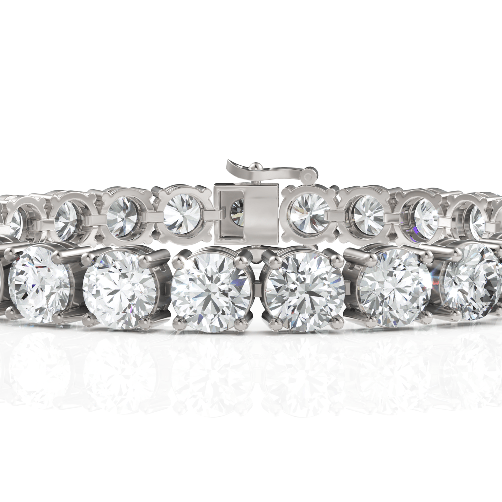 22.68CT Round Lab Diamond Tennis Bracelet - Buvea Jewels