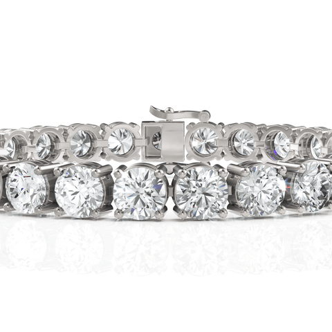 22.68CT Round Lab Diamond Tennis Bracelet - Buvea Jewels