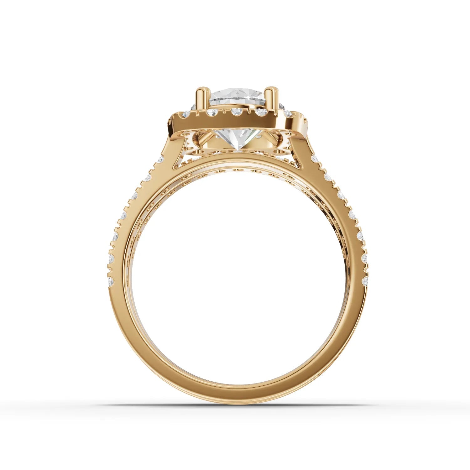 2.31CT Round Lab Diamond Premium Bridal Set Ring - Buvea Jewels