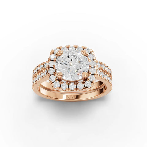 2.31CT Round Lab Diamond Premium Bridal Set Ring - Buvea Jewels