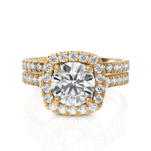 2.32CT Round Lab Diamond Premium Bridal Set Ring - Buvea Jewels