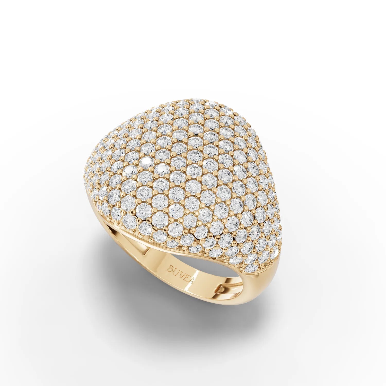 2.33CT Round Lab Diamond Premium Dome Ring - Buvea Jewels