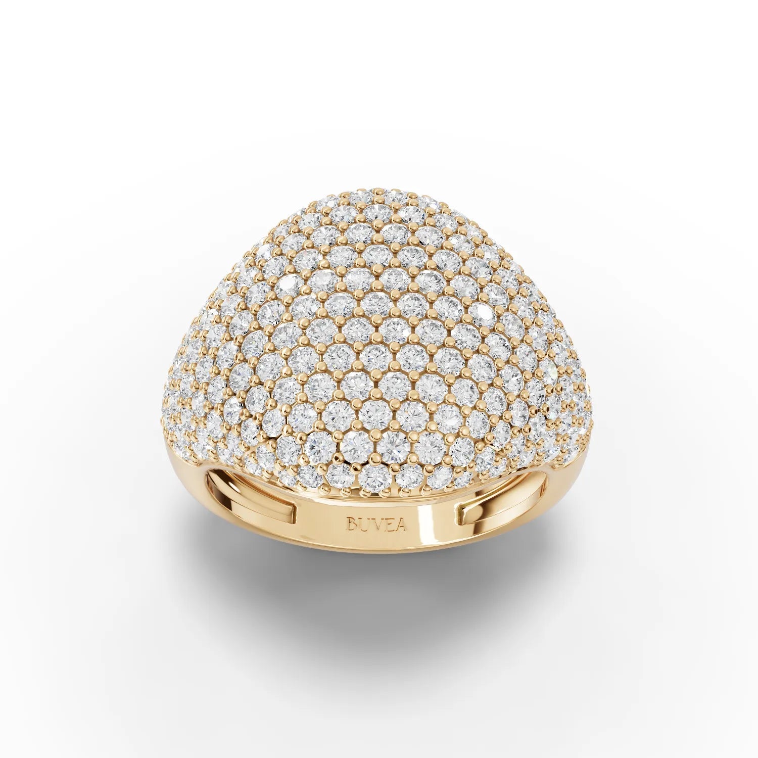 2.33CT Round Lab Diamond Premium Dome Ring - Buvea Jewels