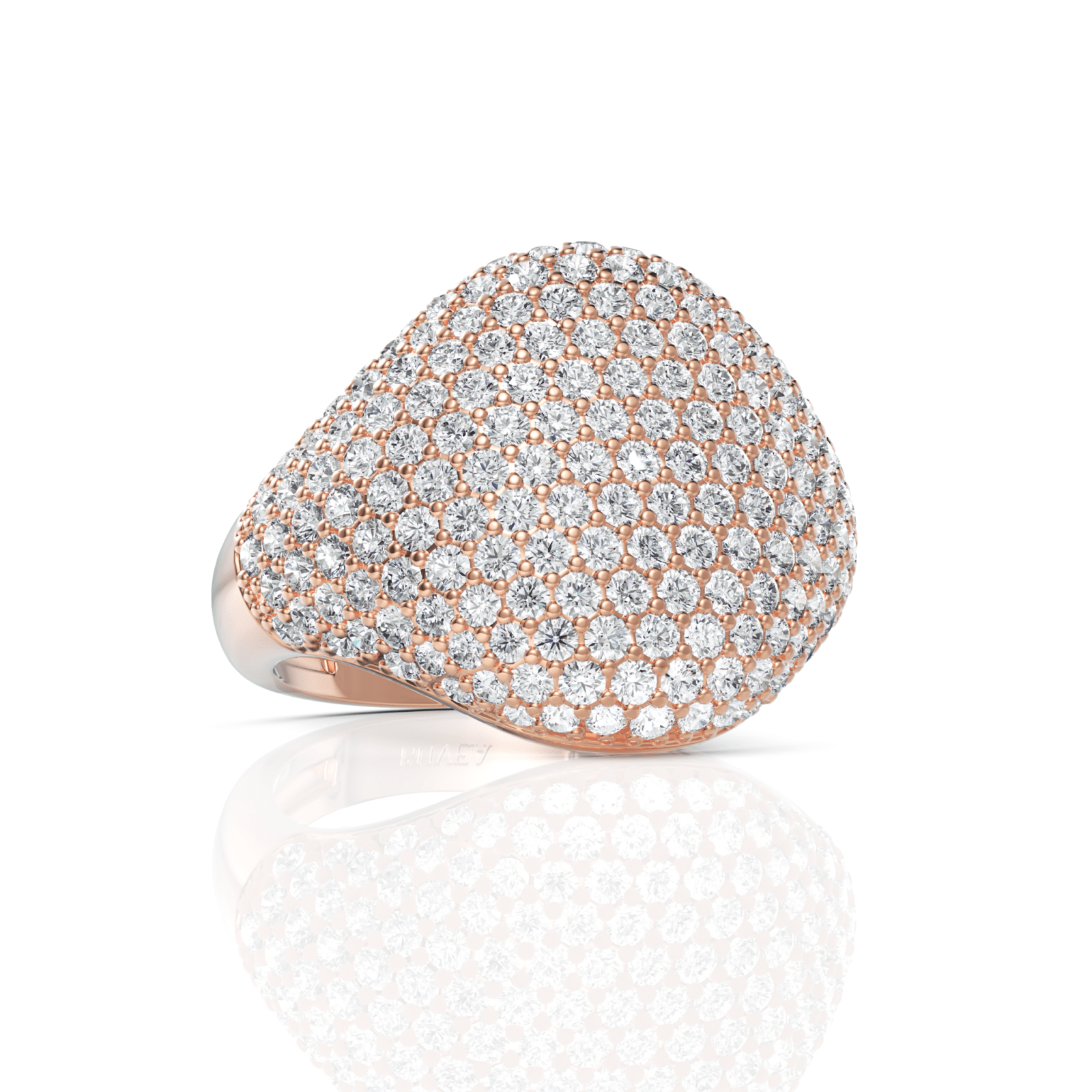 2.3CT Round Lab Diamond Premium Dome Ring - Buvea Jewels