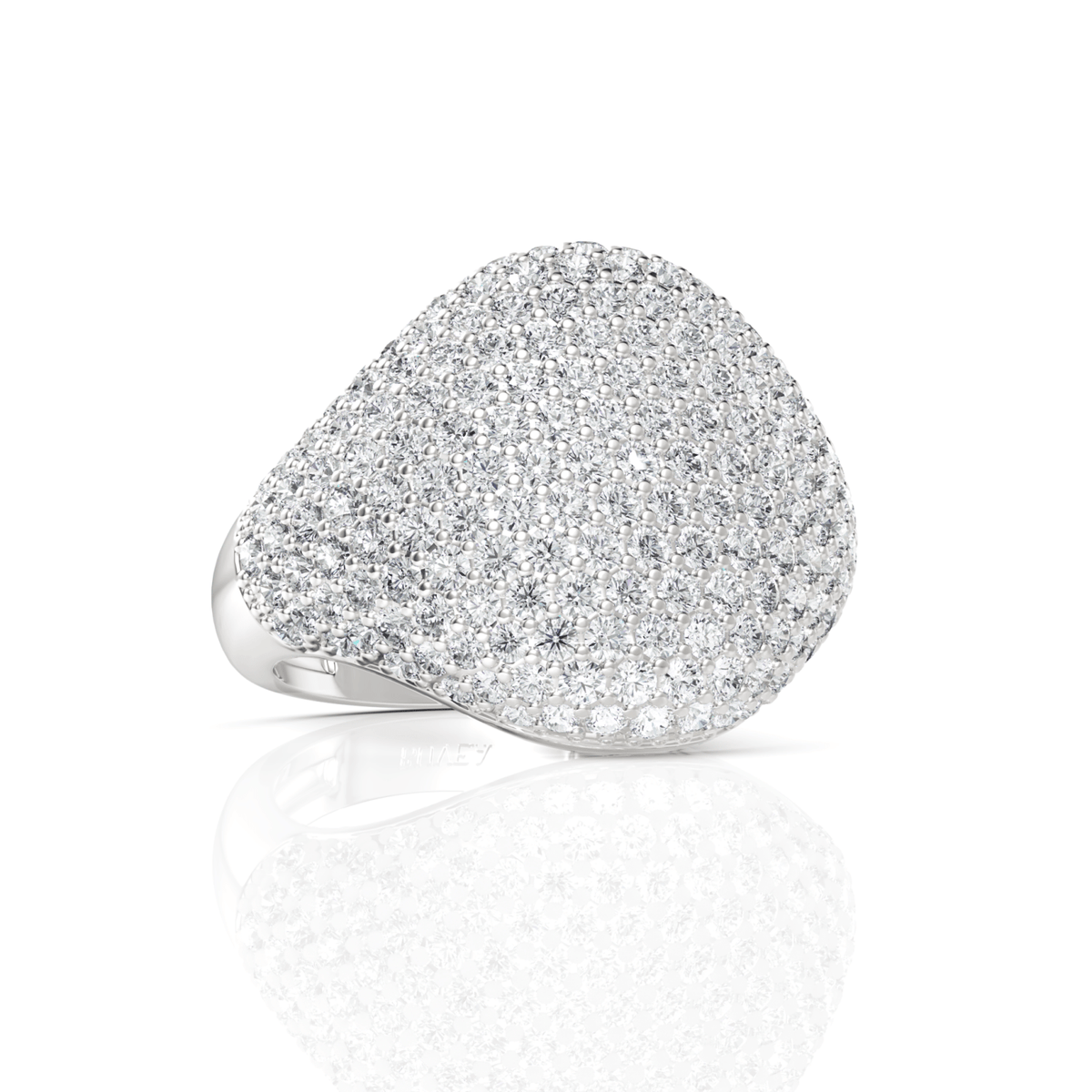 2.3CT Round Lab Diamond Premium Dome Ring - Buvea Jewels