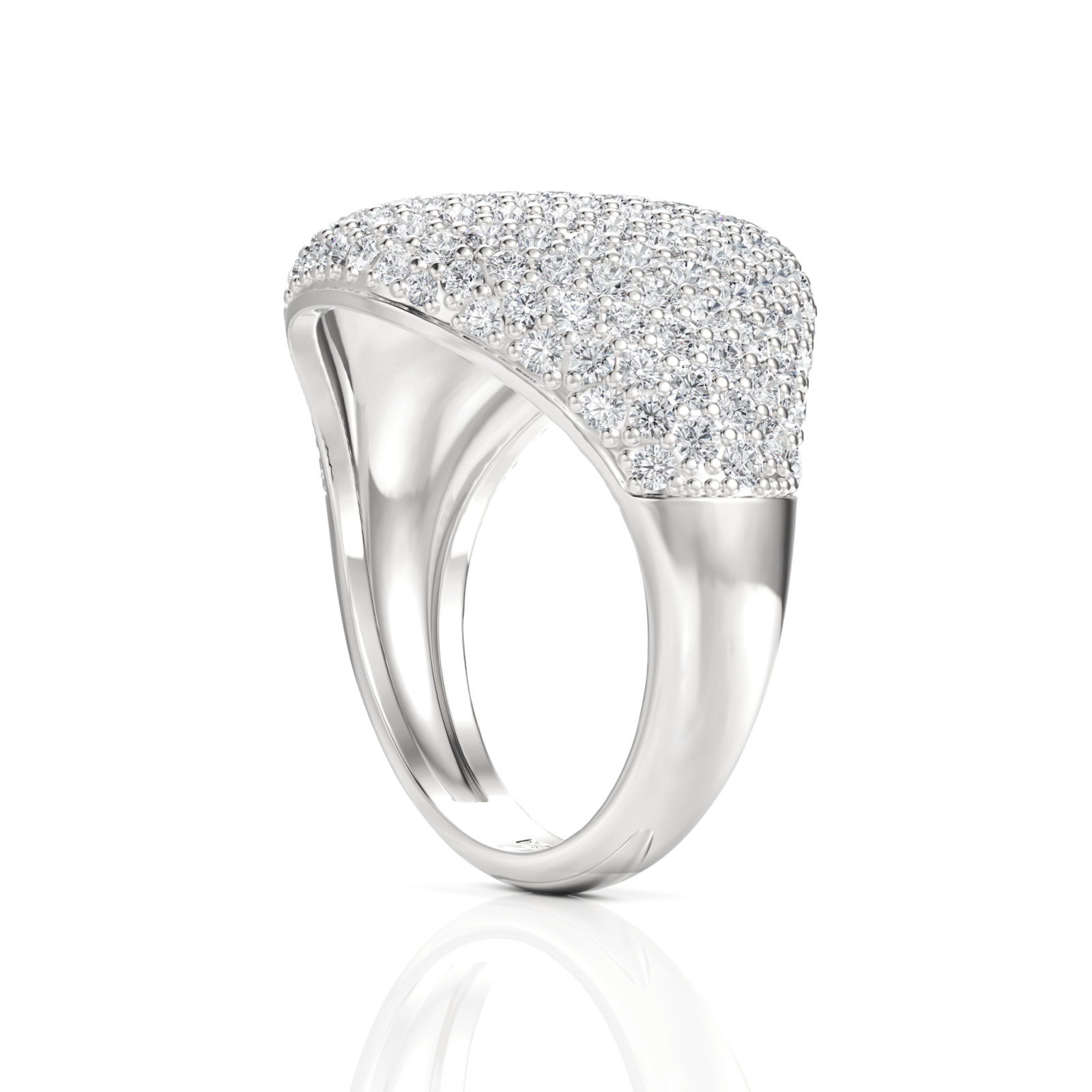 2.3CT Round Lab Diamond Premium Dome Ring - Buvea Jewels