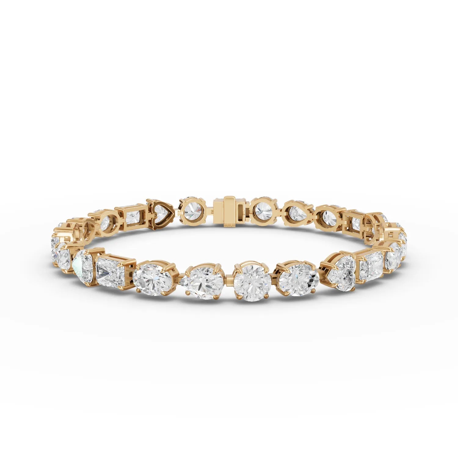 25CT Mix Cut Lab Diamond Premium Tennis Bracelet - Buvea Jewels