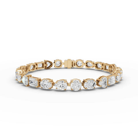 25CT Mix Cut Lab Diamond Premium Tennis Bracelet - Buvea Jewels