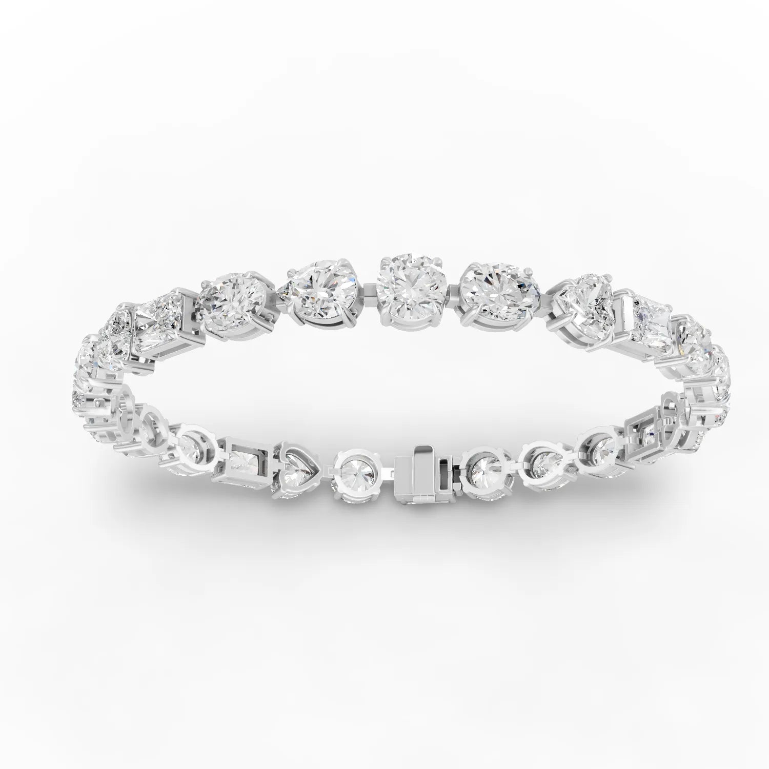 25CT Mix Cut Lab Diamond Premium Tennis Bracelet - Buvea Jewels