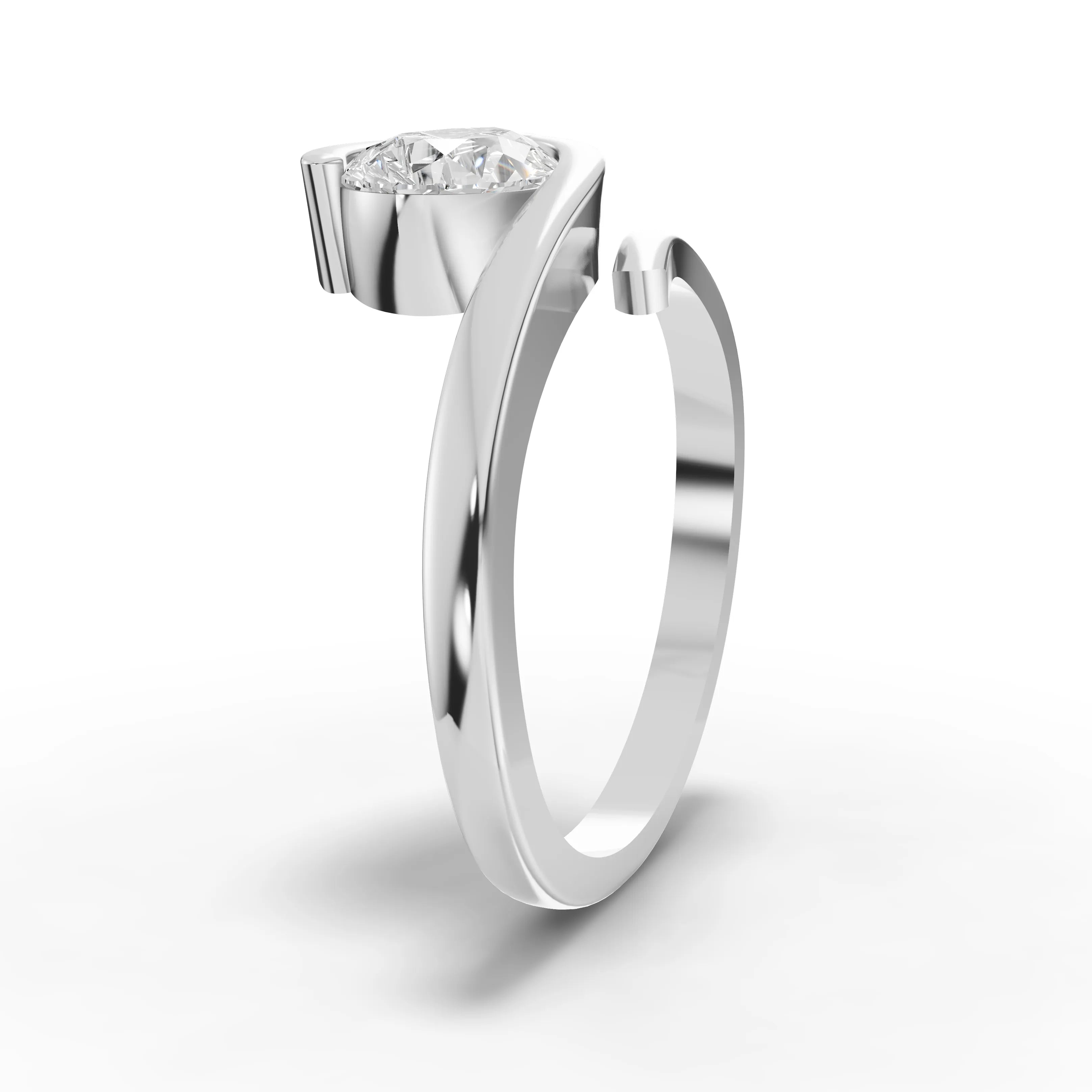 2.5CT Pear Lab Diamond Premium Solitaire Engagement Ring - Buvea Jewels