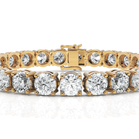 25CT Round Lab Diamond Tennis Bracelet - Buvea Jewels