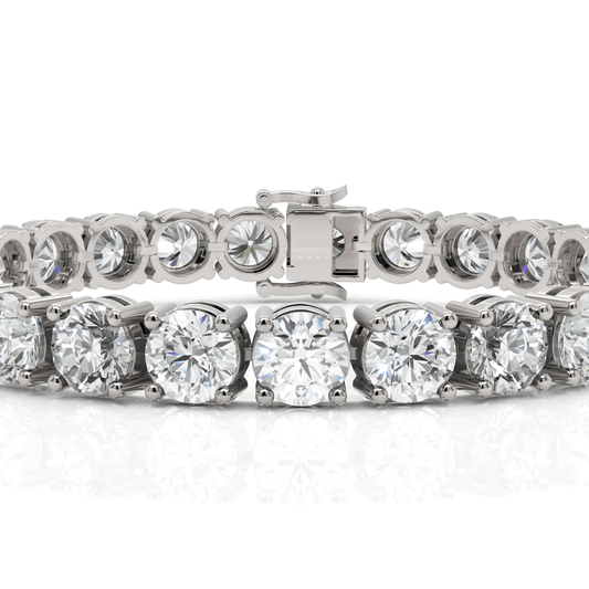 25CT Round Lab Diamond Tennis Bracelet - Buvea Jewels