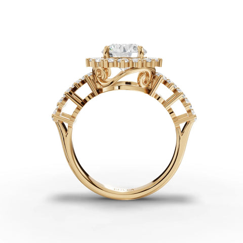 2.69CT Round Moissanite Premium Bridal Set Ring - Buvea Jewels