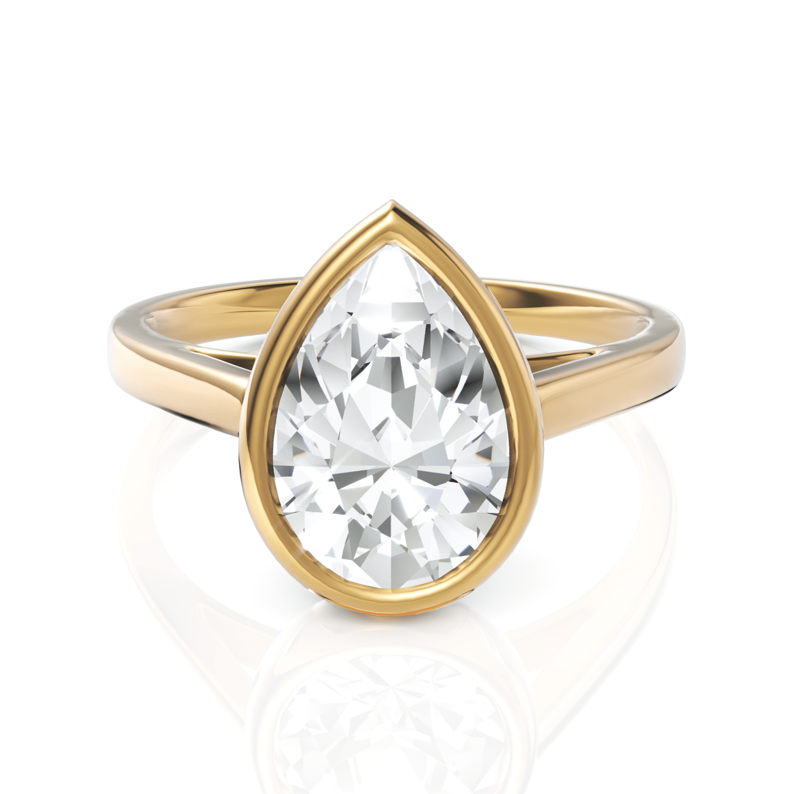 2.75CT Pear Lab Diamond Classic Solitaire Ring - Buvea Jewels