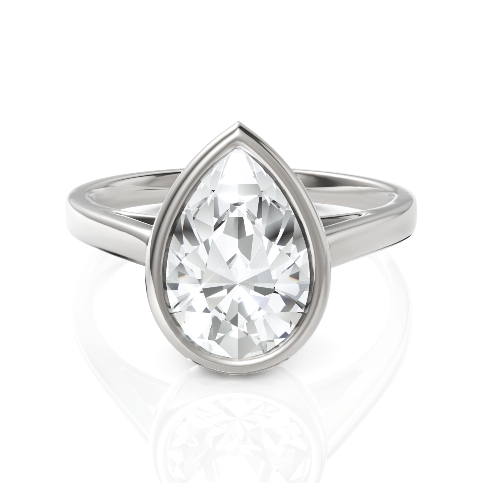 2.75CT Pear Lab Diamond Classic Solitaire Ring - Buvea Jewels