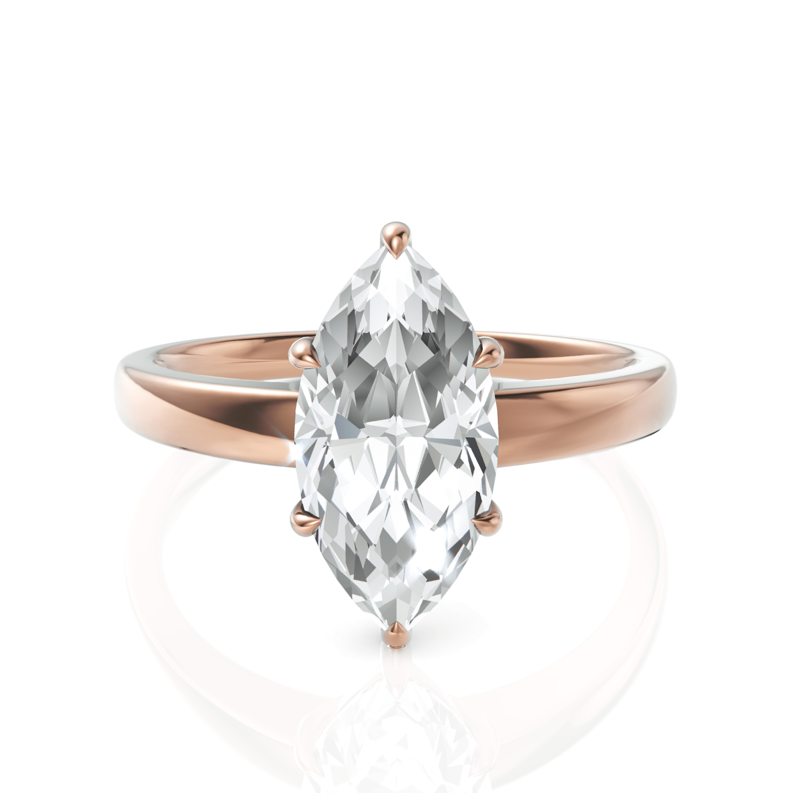 2CT Marquise Lab Diamond Classic Solitaire Ring - Buvea Jewels