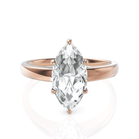 2CT Marquise Lab Diamond Classic Solitaire Ring - Buvea Jewels