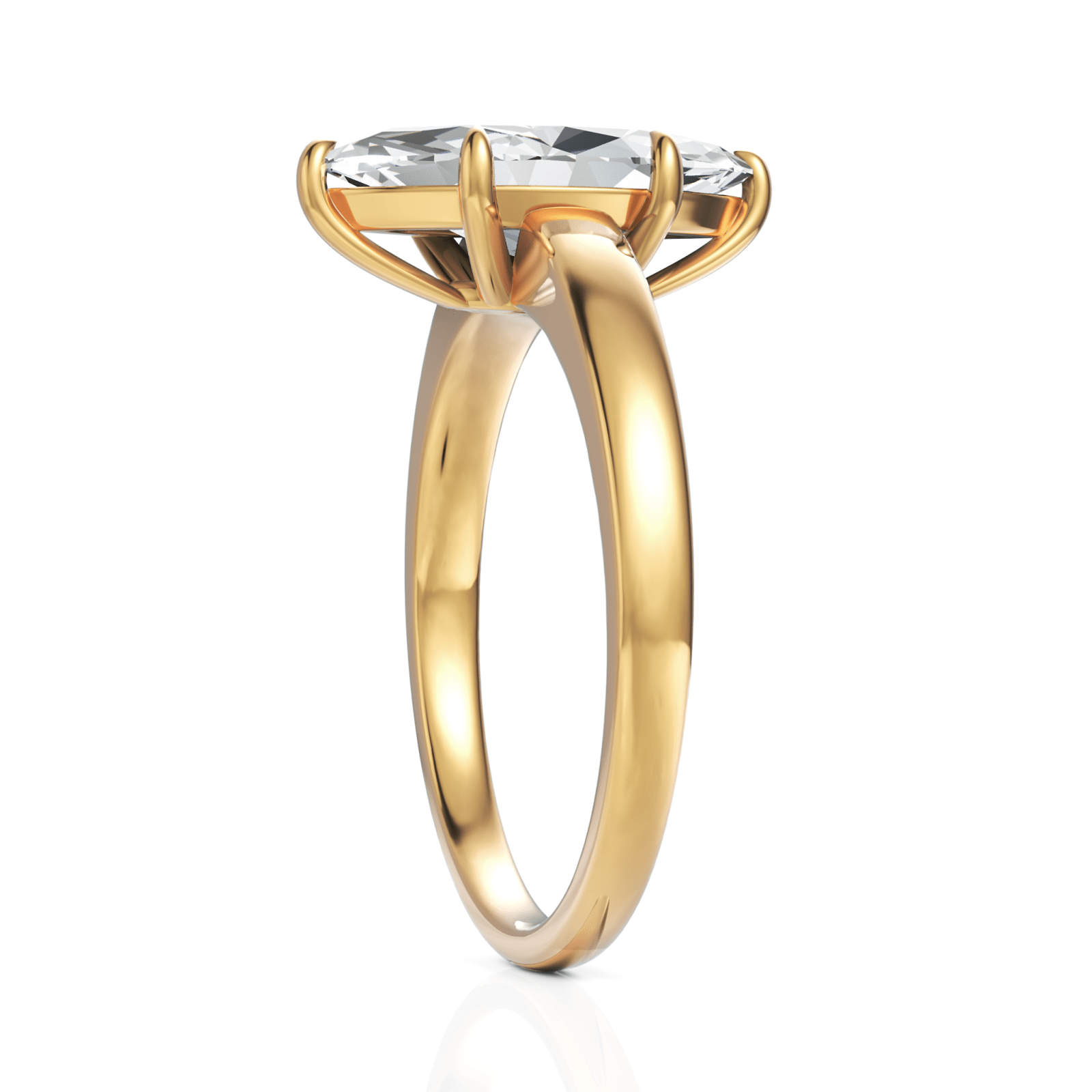 2CT Marquise Lab Diamond Classic Solitaire Ring - Buvea Jewels