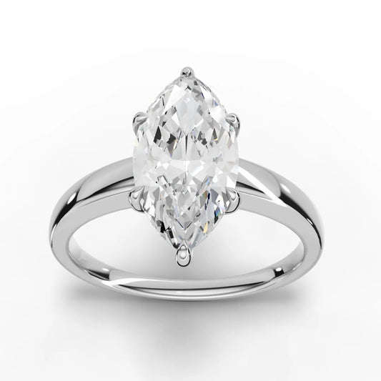 2CT Marquise Lab Diamond Classic Solitaire Ring - Buvea Jewels