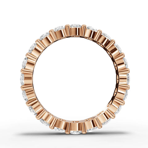 2CT Round Lab Diamond Full Eternity Ring - Buvea Jewels