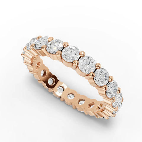 2CT Round Lab Diamond Full Eternity Ring - Buvea Jewels