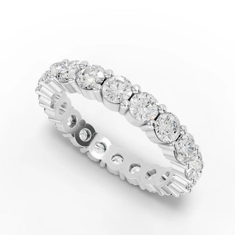 2CT Round Lab Diamond Full Eternity Ring - Buvea Jewels