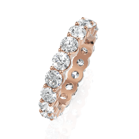 3.17CT Round Lab Diamond Full Eternity Ring - Buvea Jewels