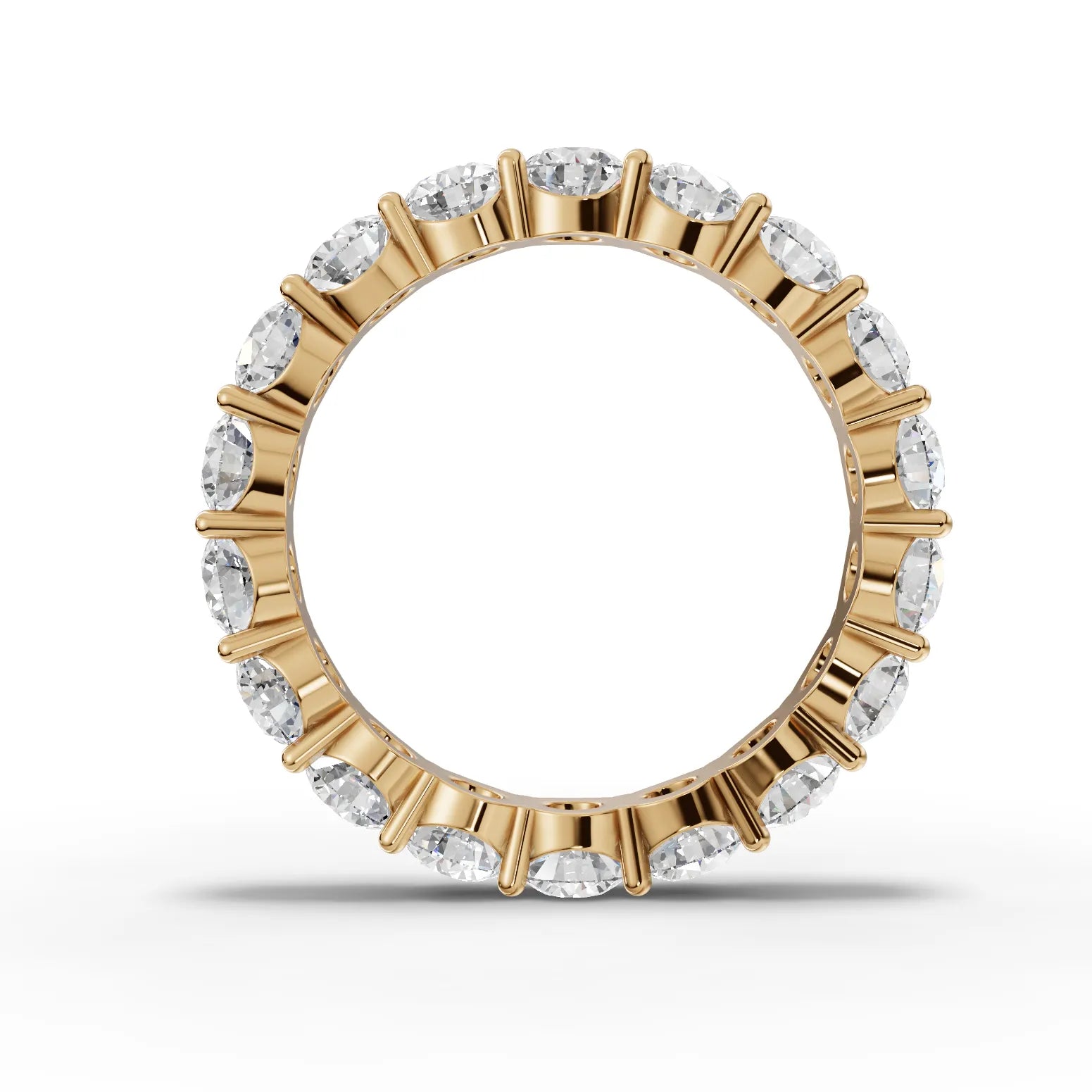 3.17CT Round Lab Diamond Full Eternity Ring - Buvea Jewels