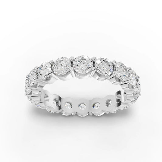 3.17CT Round Lab Diamond Full Eternity Ring - Buvea Jewels