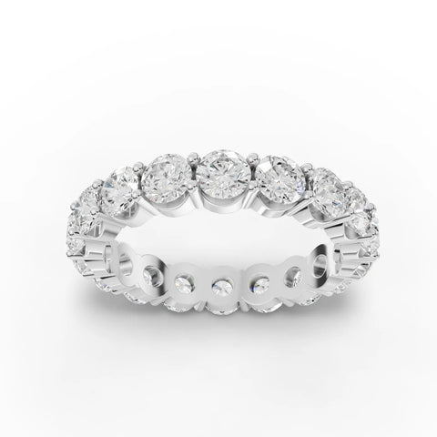 3.17CT Round Lab Diamond Full Eternity Ring - Buvea Jewels
