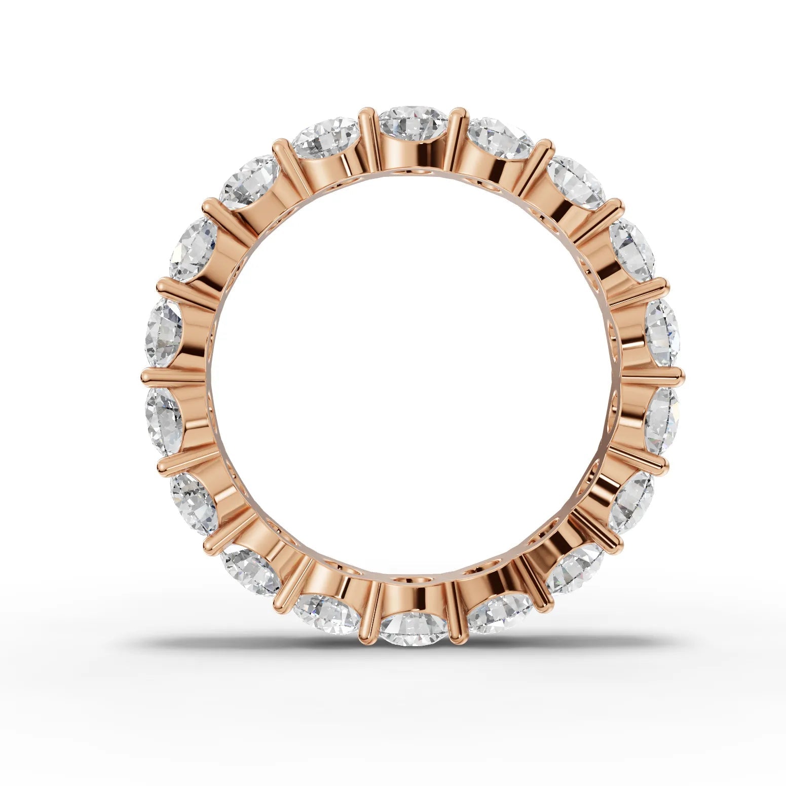 3.17CT Round Lab Diamond Full Eternity Ring - Buvea Jewels