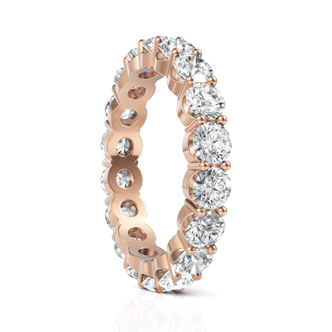 3.17CT Round Lab Diamond Full Eternity Ring - Buvea Jewels