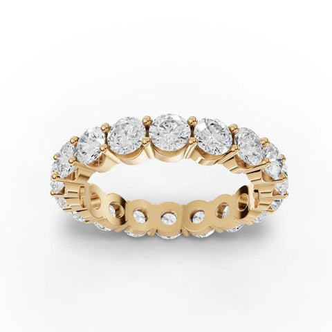 3.17CT Round Lab Diamond Full Eternity Ring - Buvea Jewels