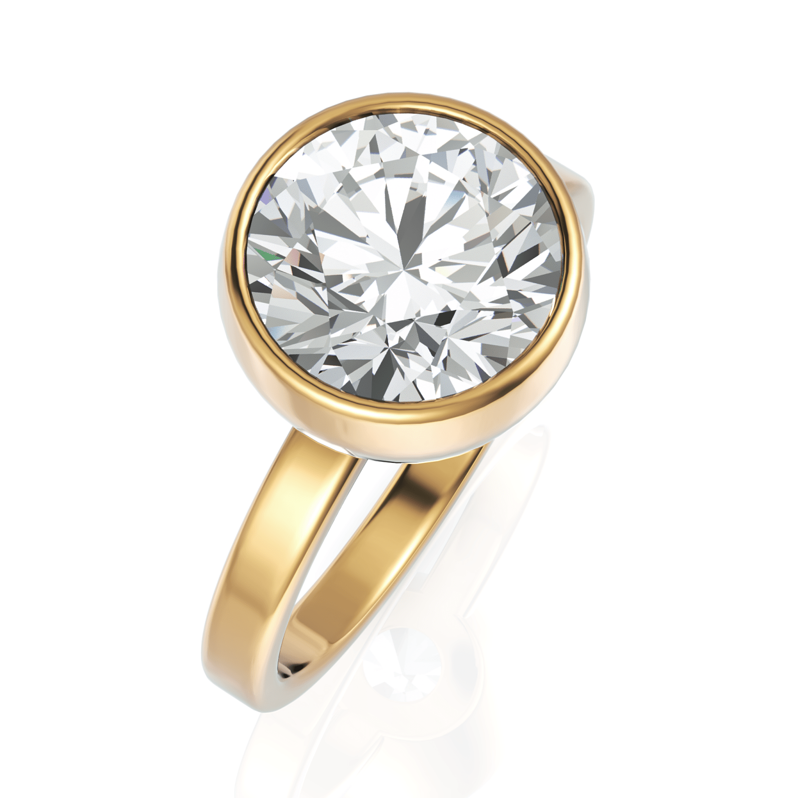 3.25CT Round Lab Diamond Classic Solitaire Ring - Buvea Jewels