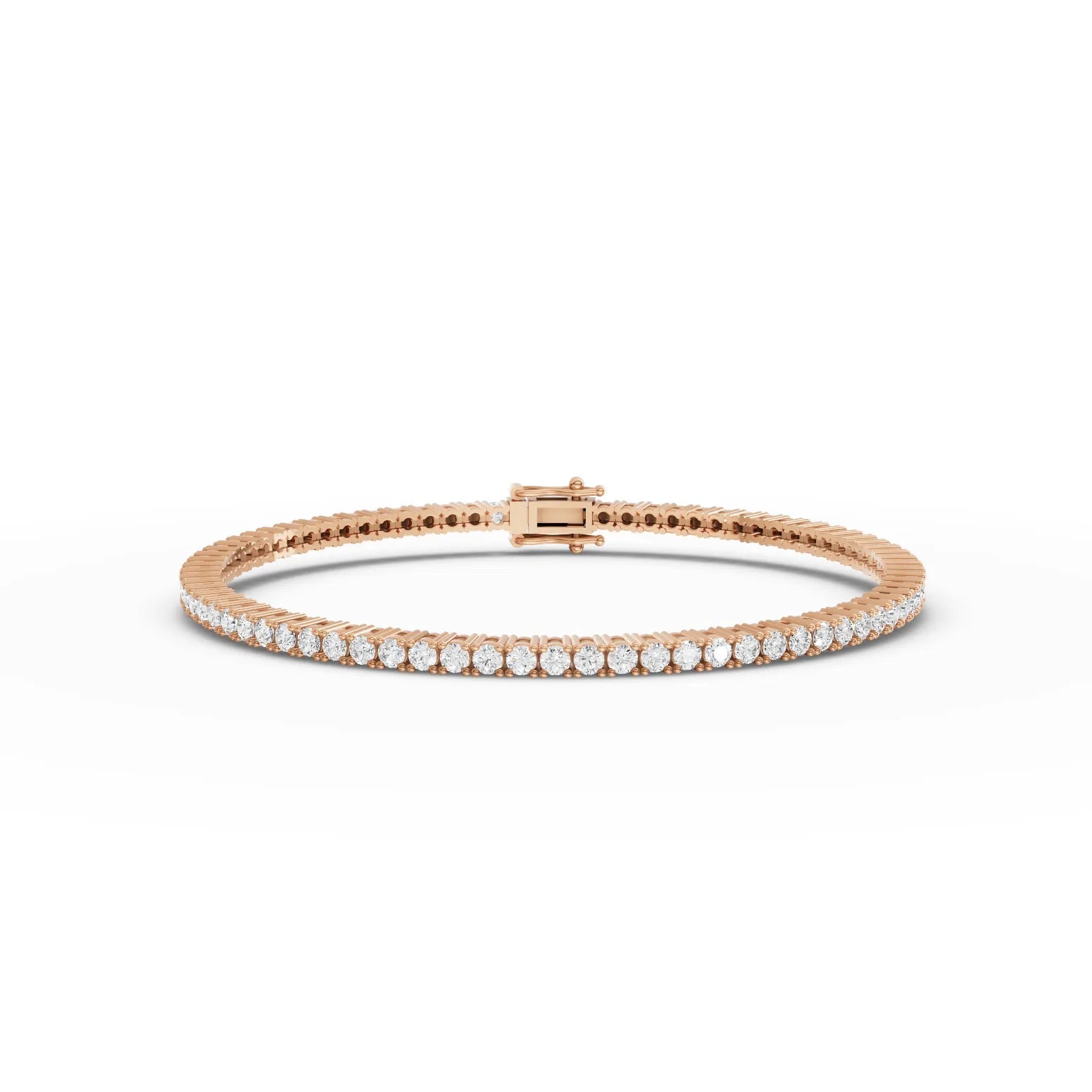 3.5CT Round Lab Diamond Tennis Bracelet - Buvea Jewels