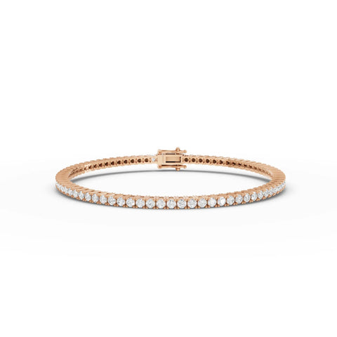3.5CT Round Lab Diamond Tennis Bracelet - Buvea Jewels