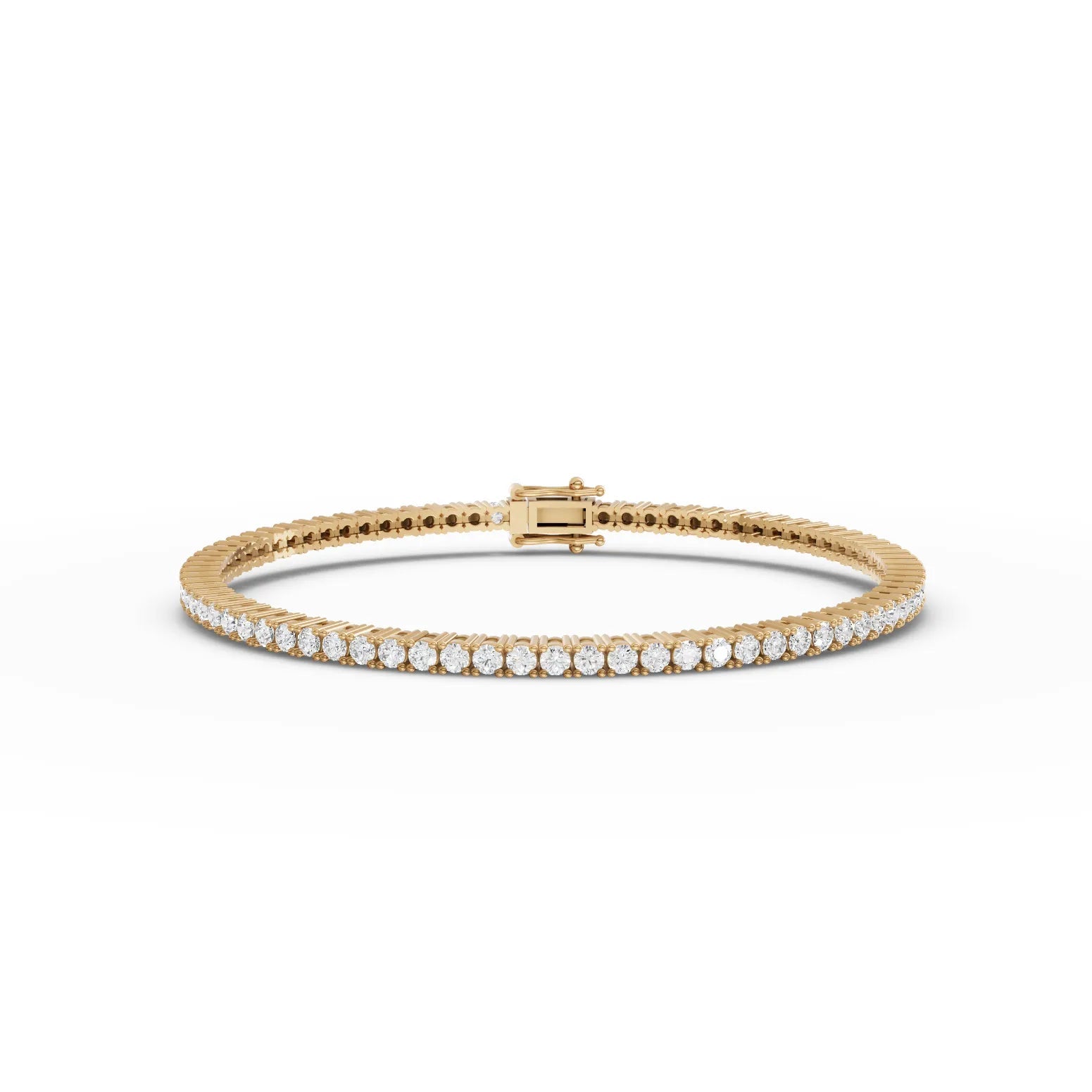 3.5CT Round Lab Diamond Tennis Bracelet - Buvea Jewels