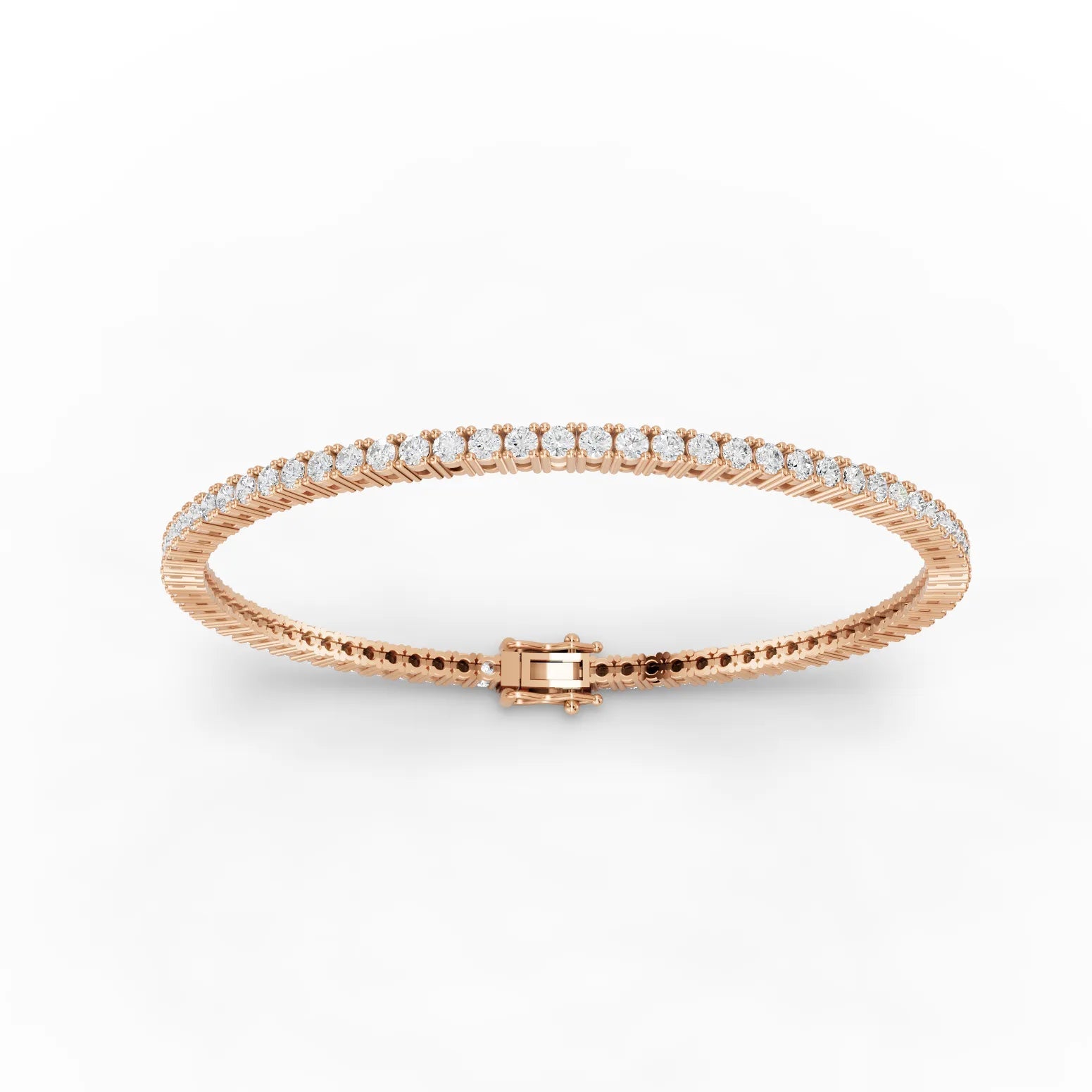 3.5CT Round Lab Diamond Tennis Bracelet - Buvea Jewels