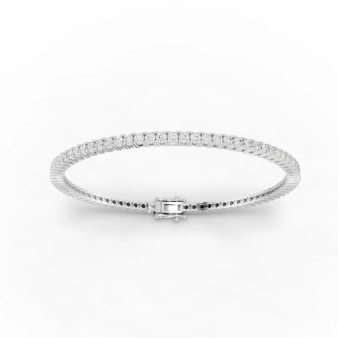 3.5CT Round Lab Diamond Tennis Bracelet - Buvea Jewels