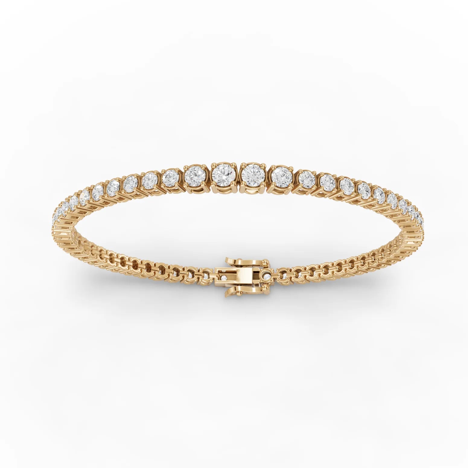 3.6CT Round Lab Diamond Graduated Tennis Bracelet - Buvea Jewels