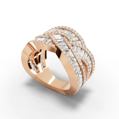 4.44CT Round Lab Diamond Premium Fashion Ring - Buvea Jewels