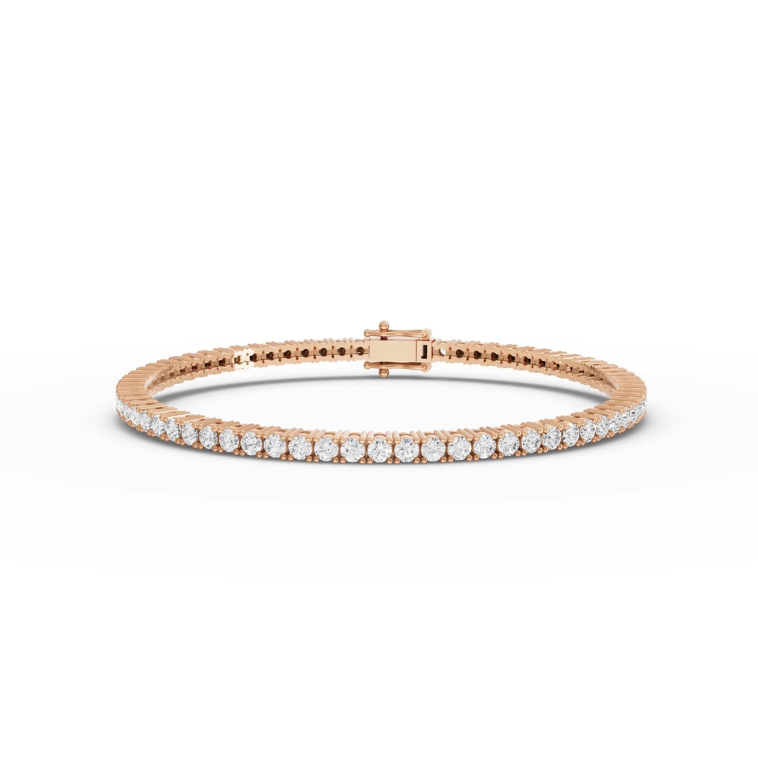 4.5CT Round Lab Diamond Premium Tennis Bracelet - Buvea Jewels