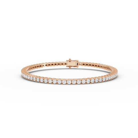 4.5CT Round Lab Diamond Premium Tennis Bracelet - Buvea Jewels