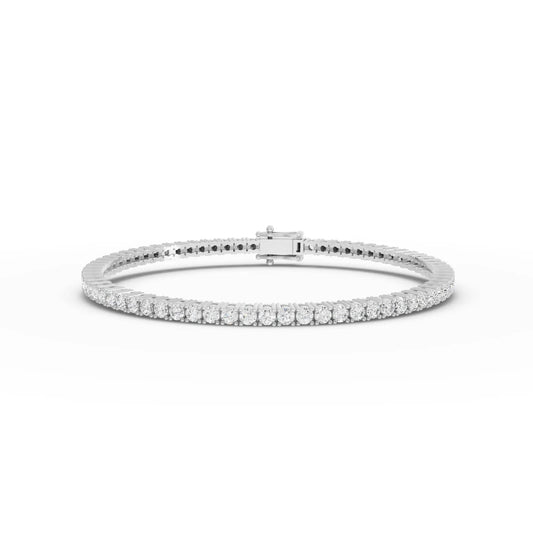 4.5CT Round Lab Diamond Premium Tennis Bracelet - Buvea Jewels