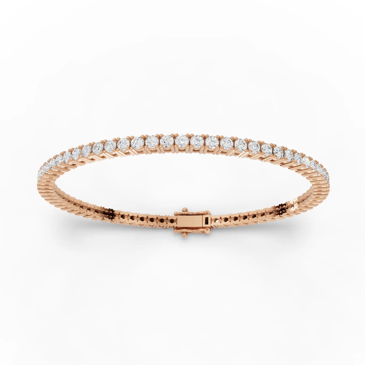 4.5CT Round Lab Diamond Premium Tennis Bracelet - Buvea Jewels
